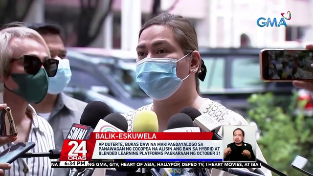 Vice Pres. at DEPED Sec. Duterte: pagbabalik-eskuwela sa August 22, tuloy pa rin | 24 Oras