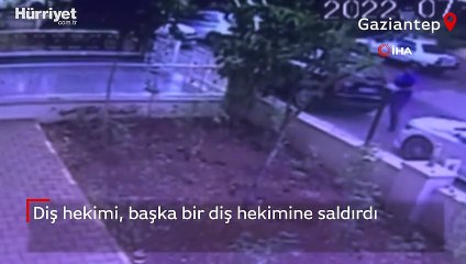 Gaziantep’te hekimden hekime şiddet kamerada