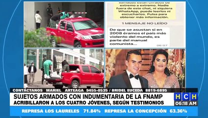 ¡Vía telefónica! Supuesto testigo asegura que responsables de masacre usaban indumentaria FNAMP
