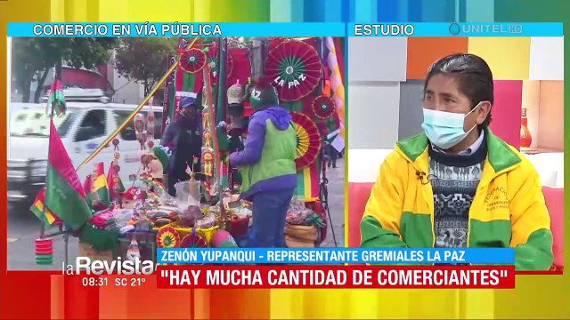 Gremiales de La Paz atribuyan a la pandemia el incremento de los comerciantes informales