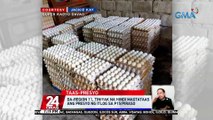 Egg Council of the Philippines: nakaapekto sa presyo ng itlog ang kakulangan sa supply at banta ng bird flu | 24 Oras
