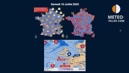 prévisions météo du jeudi 14 juillet 2022