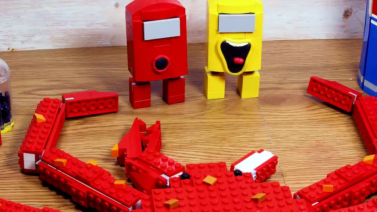 LEGO Food Challenge - AMONGUS ANIMATION MUKBANG