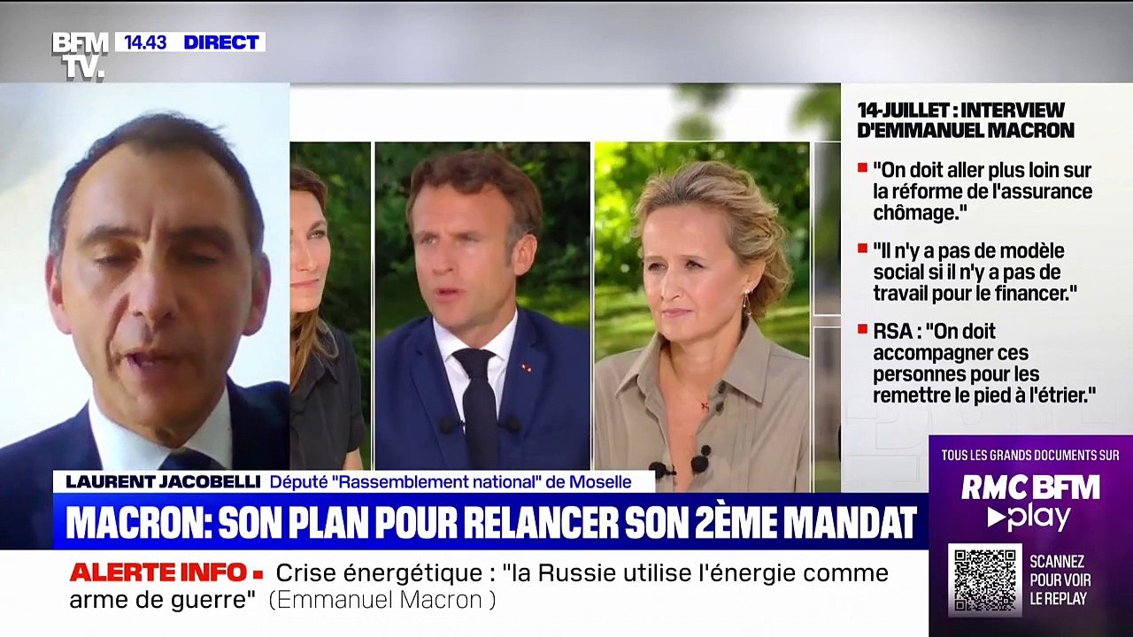 Laurent Jacobelli, député RN: "Il va falloir que le président de la République mette de l'eau dans son vin"