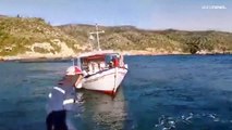 مقتل رجلي إطفاء في تحطم مروحية إخماد حرائق يونانية في بحر إيجه