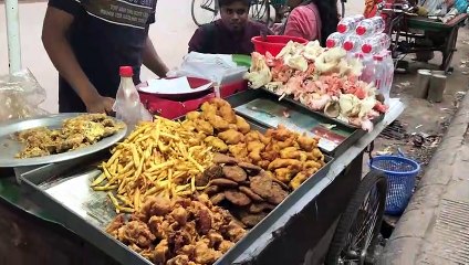 Spicy Mushroom Chop Fry & french-fry Egg chop  l Bengali Street Food