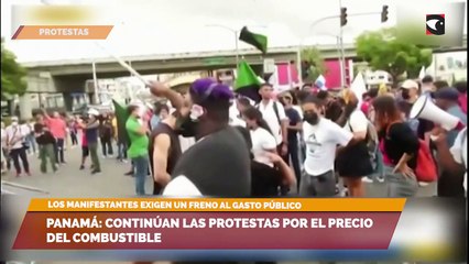 Panamá continúan las protestas por el precio del combustible