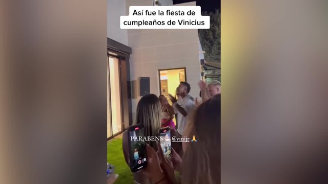 Las imágenes del cumpleaños de Vinicius