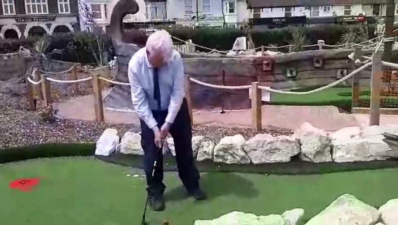 Sam's trip to the Roman Landings mini golf