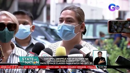 Pagbubukas ng klase sa August 22, hindi na mauurong, ayon kay VP Duterte | SONA