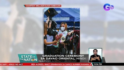 Graduation ceremony sa Davao Oriental, hindi napigilan ng ulan at baha | SONA