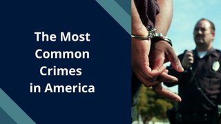 The Most Common Crimes in America
