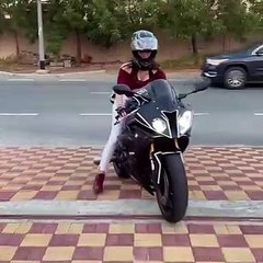 BIKER GIRL  Lana Rose Riding on a Super Fast Bike  #LanaRose  #BikerGirl  #ArabicGirl