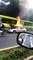 Vehículo prende en llamas en Ruta al Atlántico