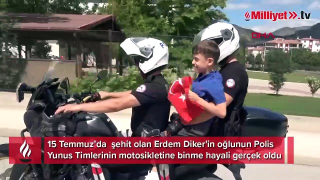 Yunus timleri şehit çocuğu Egehan’a sürpriz yaptı