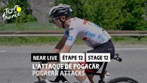 Attaque de Pogacar / Pogacar attacks - Étape 12 / Stage 12 - #TDF2022