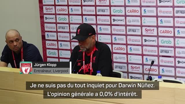 Transferts - Klopp répond aux blagues sur Darwin Núñez : Oubliez le montant du transfert !