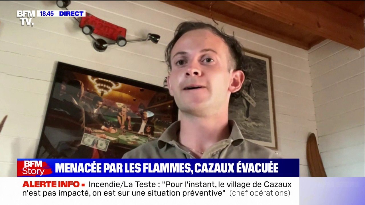 "Mon restaurant est juste devant les flammes ce soir [...] J'ai le cœur gros" témoigne ce patron face aux incendies en Gironde