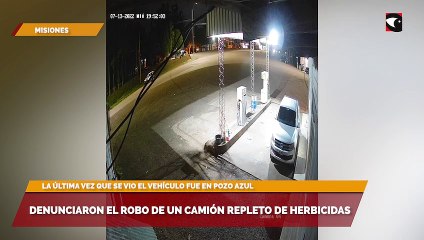 Denunciaron el robo de un camión repleto de herbicidas