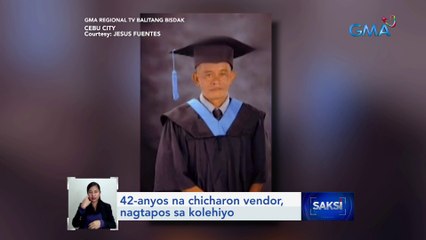 42-anyos na chicharon vendor, nagtapos sa kolehiyo | Saksi