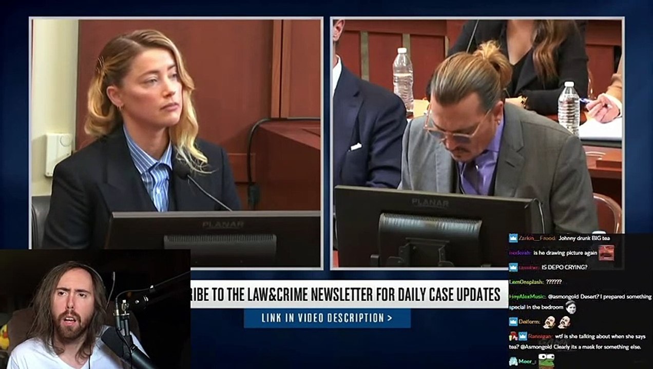 Amber Heard Finally Testifies in Johnny Depp Trial _ Asmongold Reacts