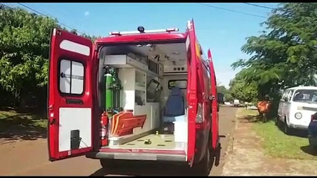 Homem fratura o braço após cair de escada em residência no Bairro Canadá