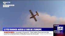 Le sud de l'Europe également touché par de violents incendies