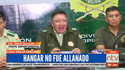 Hangar donde habría despegado Dorado no fue allanado