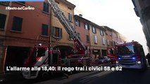 Incendio a Bologna in via Sant'Isaia. Il video dell'intervento dei vigili del fuoco
