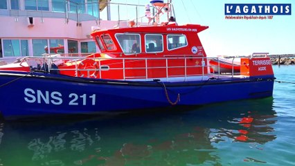 Axa remet un chèque de  2256€ à la SNSM du Cap d’Agde !