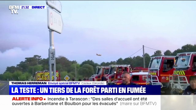 Incendies en Gironde: les sapeurs-pompiers toujours fortement mobilisés dans la protection des biens
