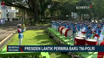 Presiden Joko Widodo Lantik 754 Perwira Baru TNI dan Polri di Istana Merdeka