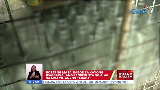 #BosesNgMasa: Pabor ba kayong ipagbawal ang pagbebenta ng alak sa mga 20-anyos pababa? | UB