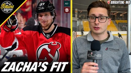 Where does Pavel Zacha fit in the Bruins lineup?