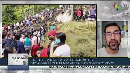 Colombia reporta alud que sepultó una escuela rural