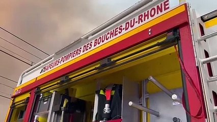 Les Pompiers du 13 mobilisés sur un feu de forêt sur le massif de la Montagnette