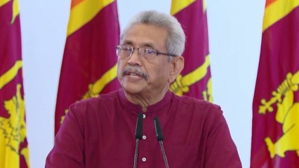 Outgoing Sri Lankan president lands in Singapore after fleeing to the Maldives