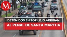 En CdMx, trasladan a detenidos por balacera en Topilejo a Santa Martha Acatitla