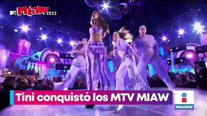Tini recibe doble disco de platino por su canción "Miénteme"
