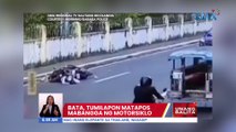 Bata, tumilapon matapos mabangga ng motorsiklo | UB