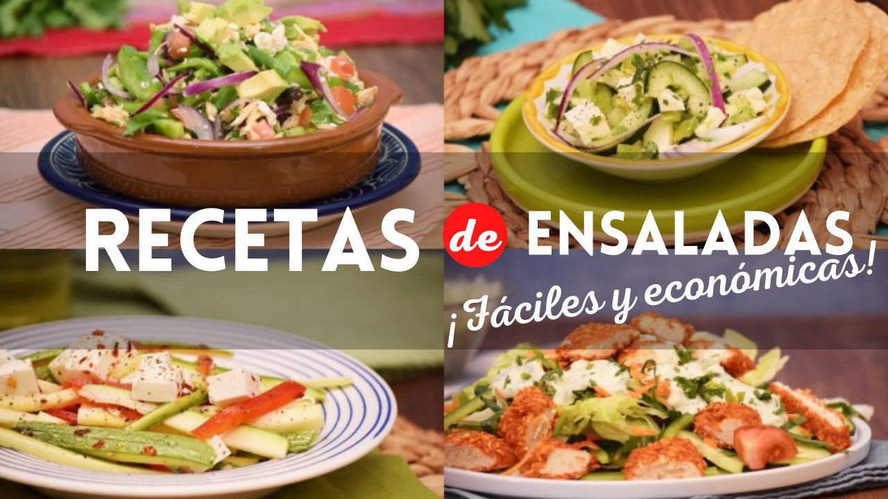 4 recetas de ensaladas fáciles y deliciosas para la semana