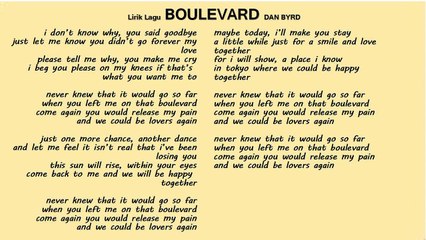 Boulevard Dan Byrd - Full Lyrics & Song Meaning 🎶