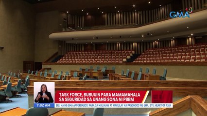 Task Force, bubuuin para mamamahala sa seguridad sa unang SONA ni PBBM | UB