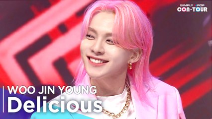 [Simply K-Pop CON-TOUR] WOO JIN YOUNG (우진영) - Delicious (딜리셔스) _ Ep.528 | [4K]