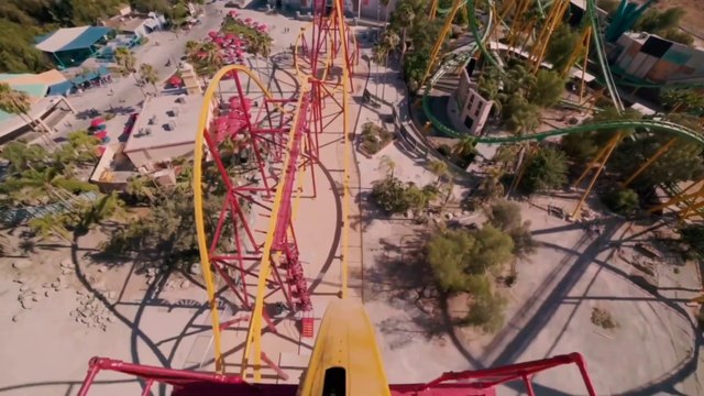 Wonder Woman: Flight of Courage Roller Coaster (Six Flags Magic Mountain - Valencia, CA) - Roller Coaster POV Video - Brand New for 2022 - Single Rail Coaster