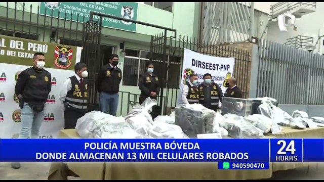 PNP recupera más de 13 mil celulares robados tras diversos operativos en Lima