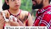 Glass broken ~ Siblings Fight  ~ Relatable   ~ @Priyal Kukreja  ~ Dushyant Kukreja #shorts