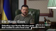 Zelenskyy says Russia-Ukraine grain deal needed to solve food crisis