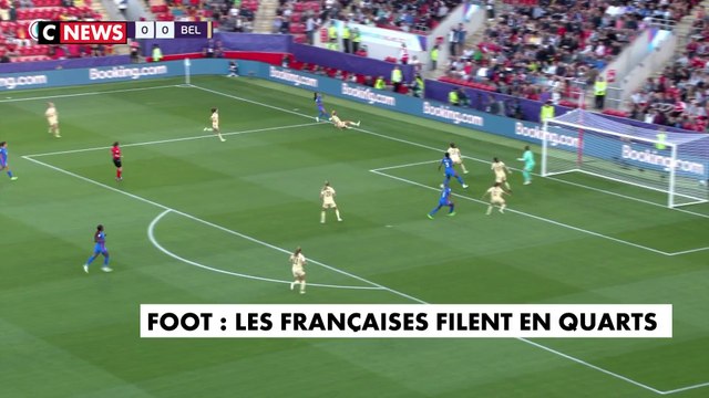 Foot : Les Françaises filent en quarts