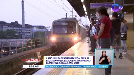 Ilang isyu sa transportasyon para sa balik-eskuwela sa agosto, tinalakay sa meeting kasama ang DOTr  | BT